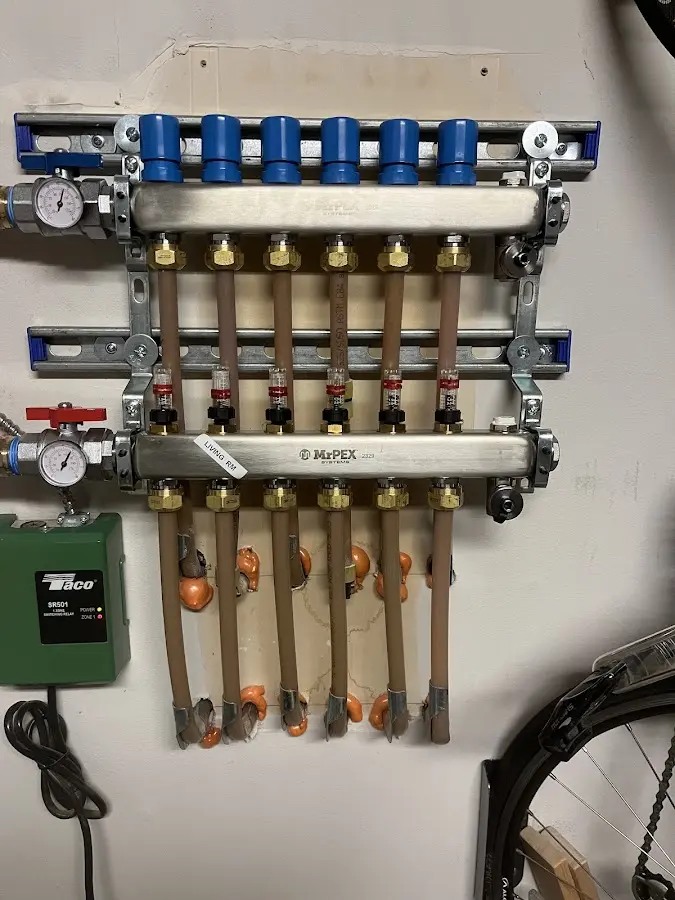 Plumber performing Gas Line Installation at a residential property in Gatesville